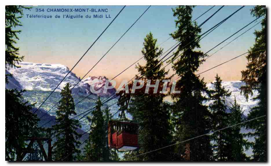 Chamonix-Mont-Blanc — Téléphérique de l'Aiguille du Midi LL — n° 354
