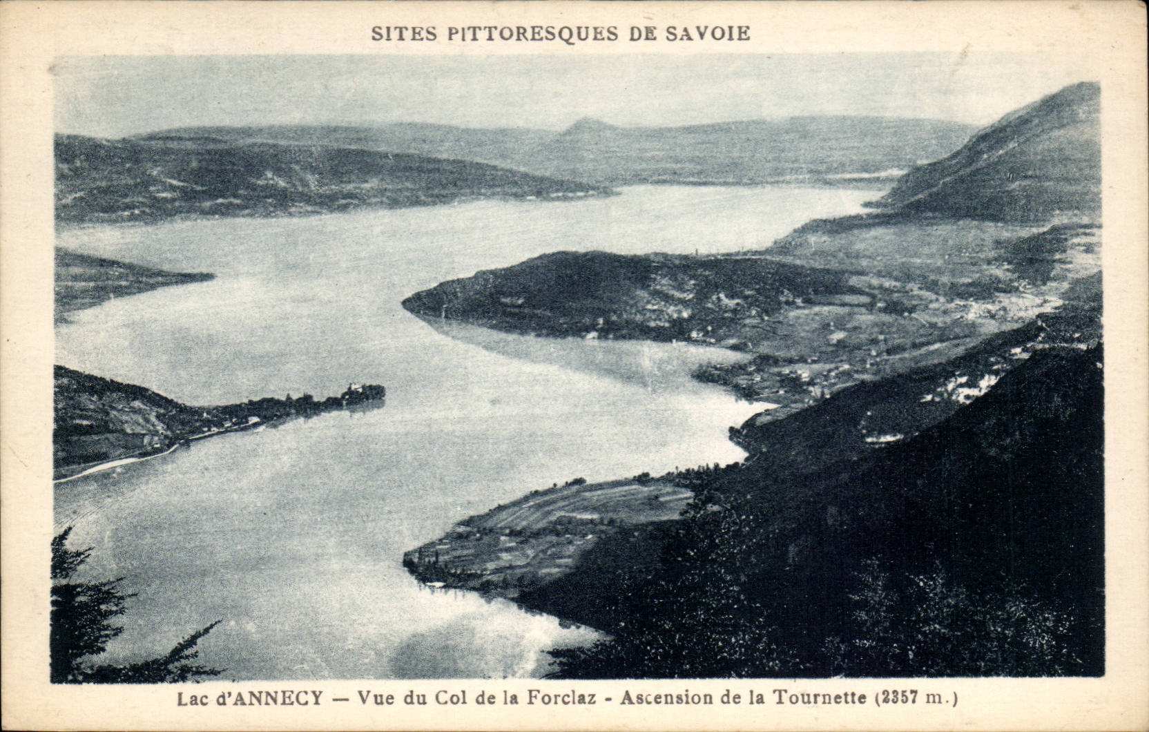 CPA SAvoie Lac d'Annecy Vue du col de la Forciaz Ascension de la Tournette 