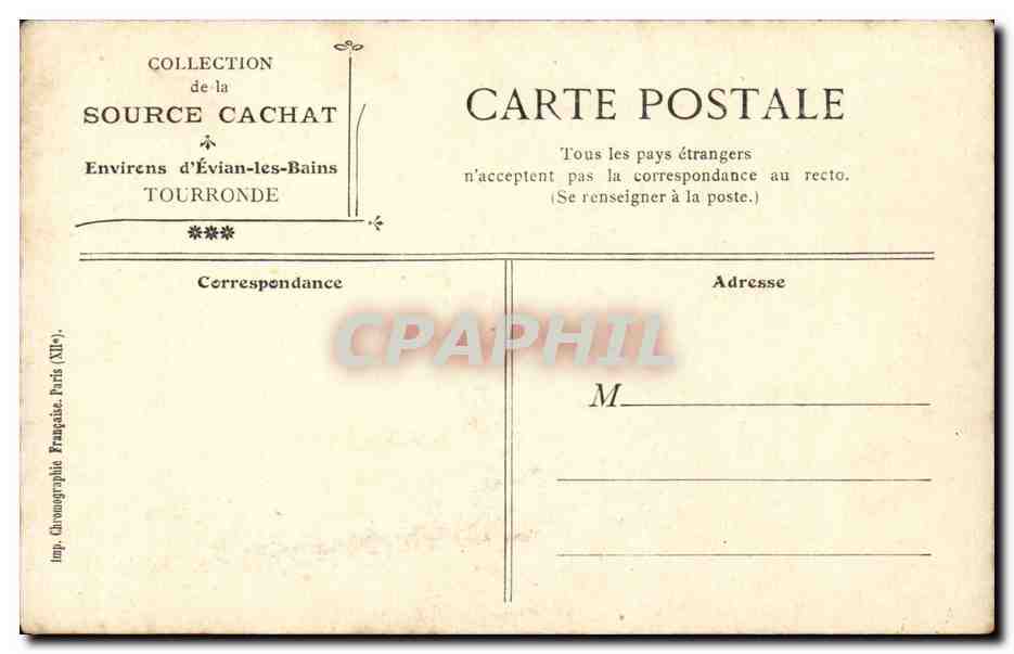 Bateau à vapeur à Genève — Château de Chillon en arrière-plan — Collection de la Source Cachat — Back