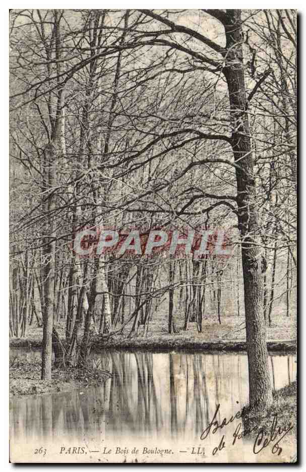 Paris CPA Le lac de Boulogne