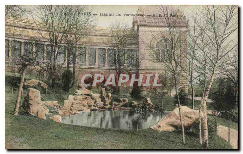 Paris CPA Trocadero Jardins