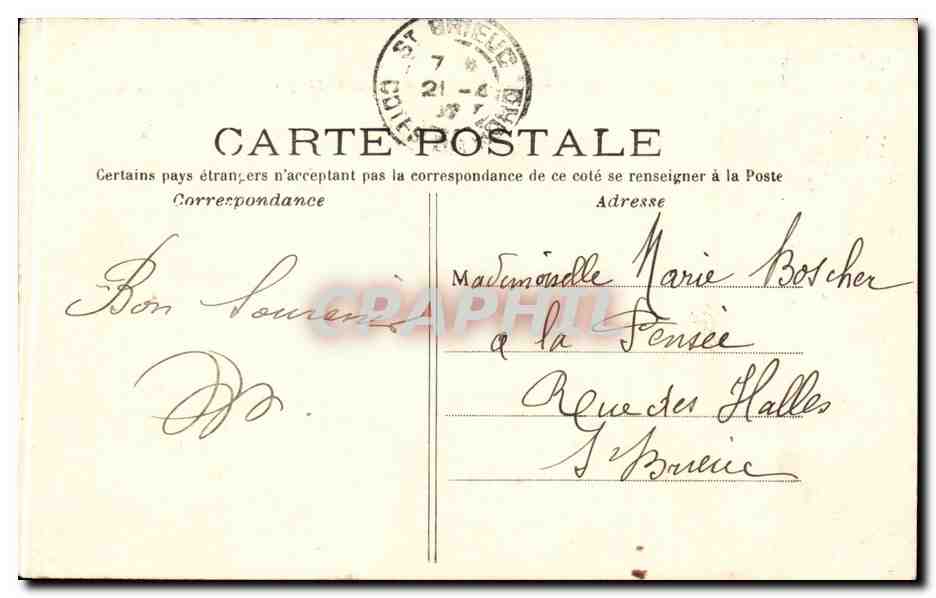 Paris CPA Place Victor Hugo — Rückseite