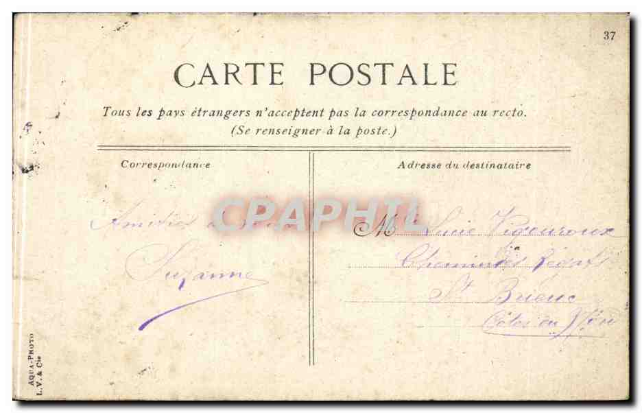 Paris CPA Hopital militaire du Val de Grace — Rückseite