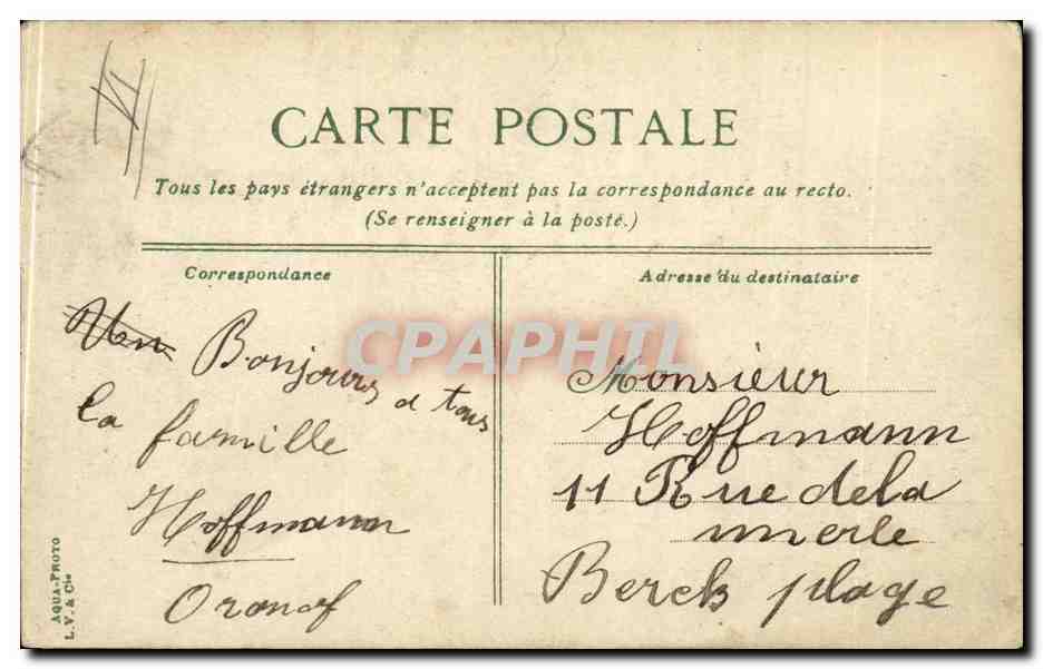 Paris CPA palais du Luxembourg — Rückseite