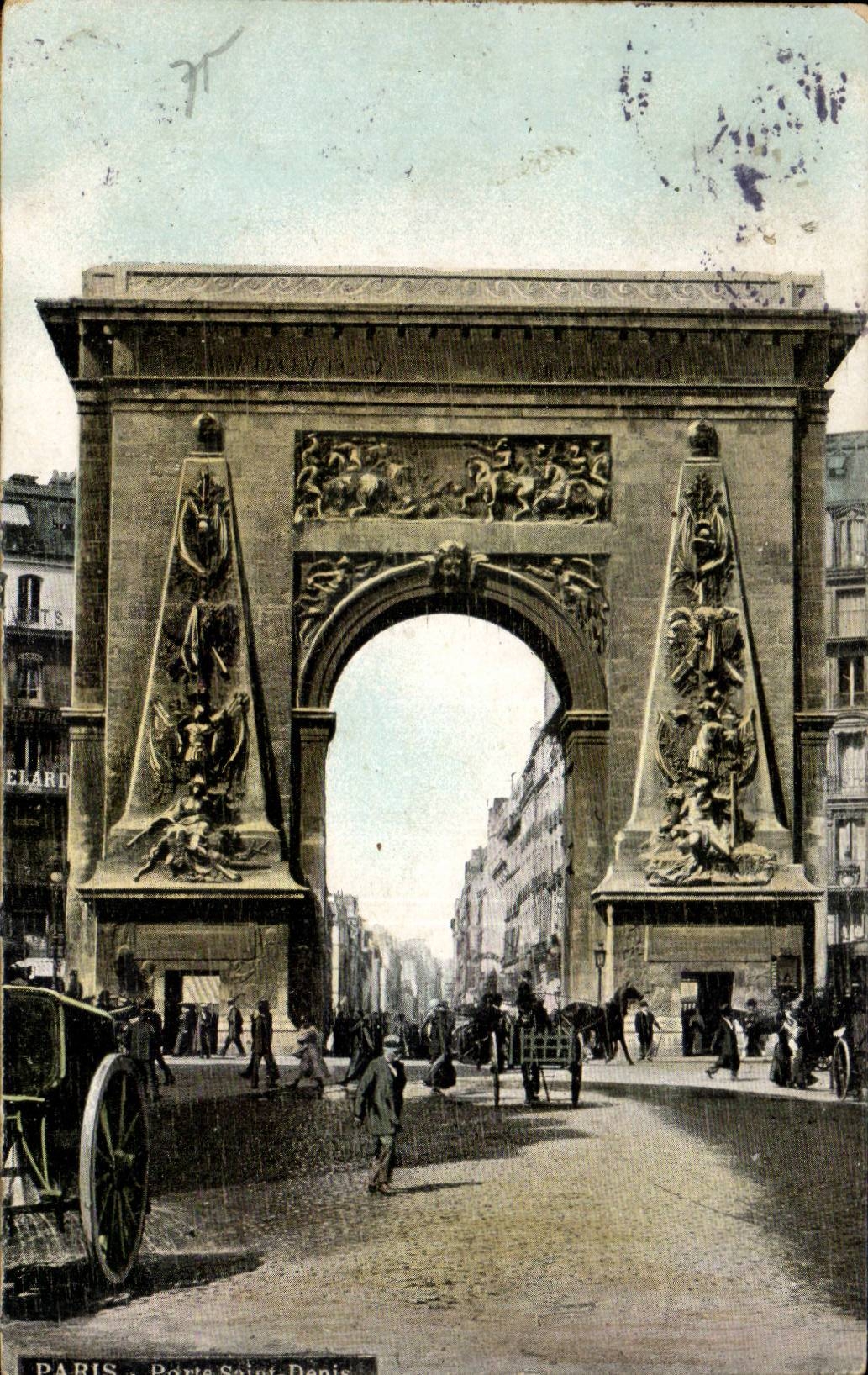 Paris CPA Porte St Denis