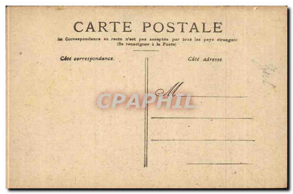 Paris CPA Place de la Concorde — Verso