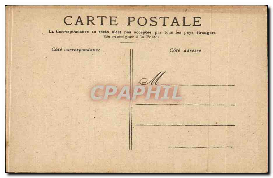 Paris CPA La Madeleine — Verso