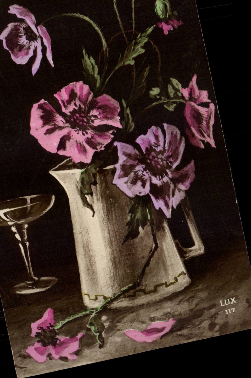 CPA Fantaisie Fleurs 