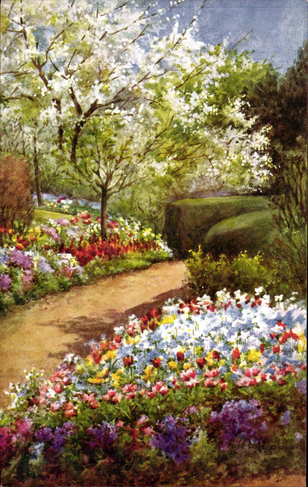 CPA Fantaisie Fleurs 