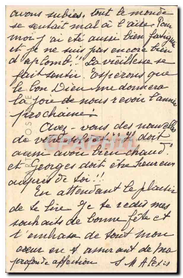 CPA Fantaisie Fleurs Roses — Verso