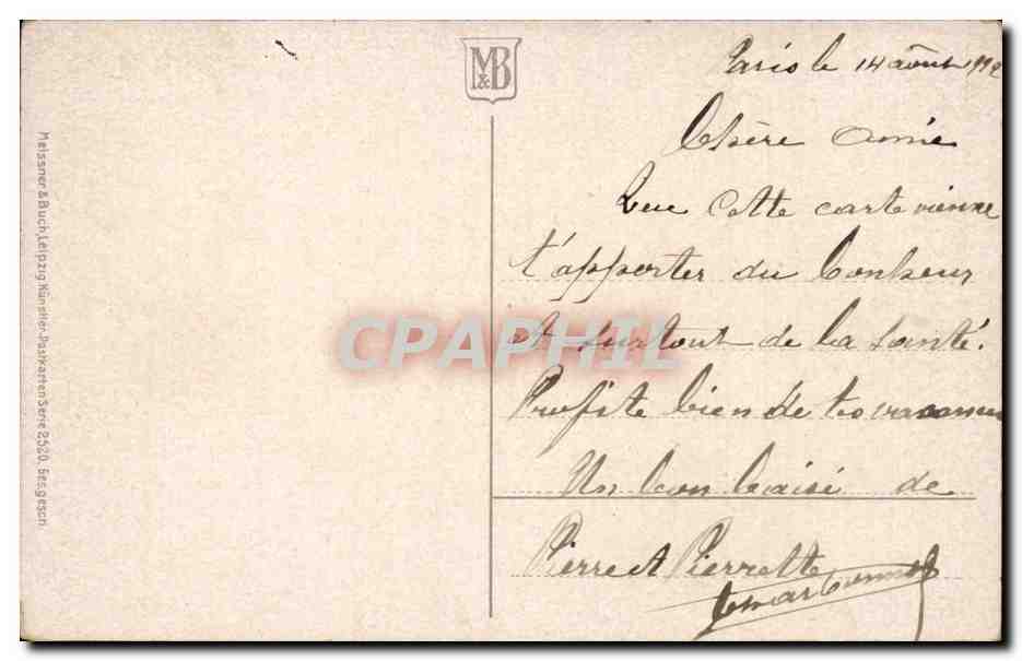 CPA Fantaisie Fleurs Bonne fete — Verso