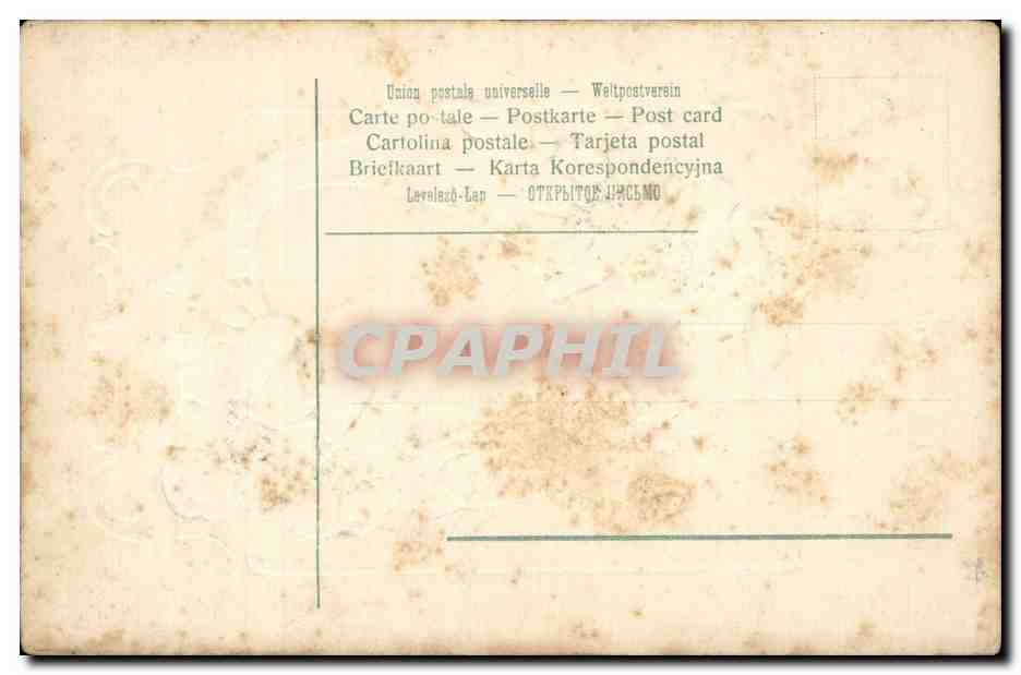 CPA Fantaisie Fleurs — Rückseite