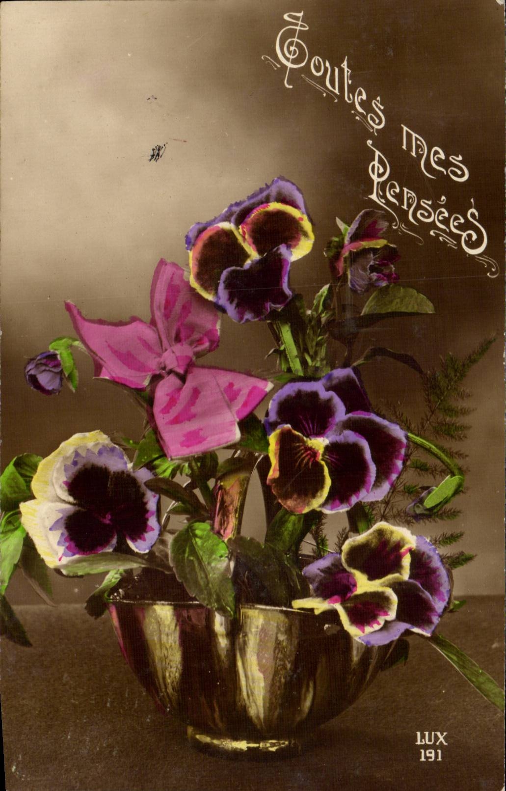 CPA Fantaisie Fleurs