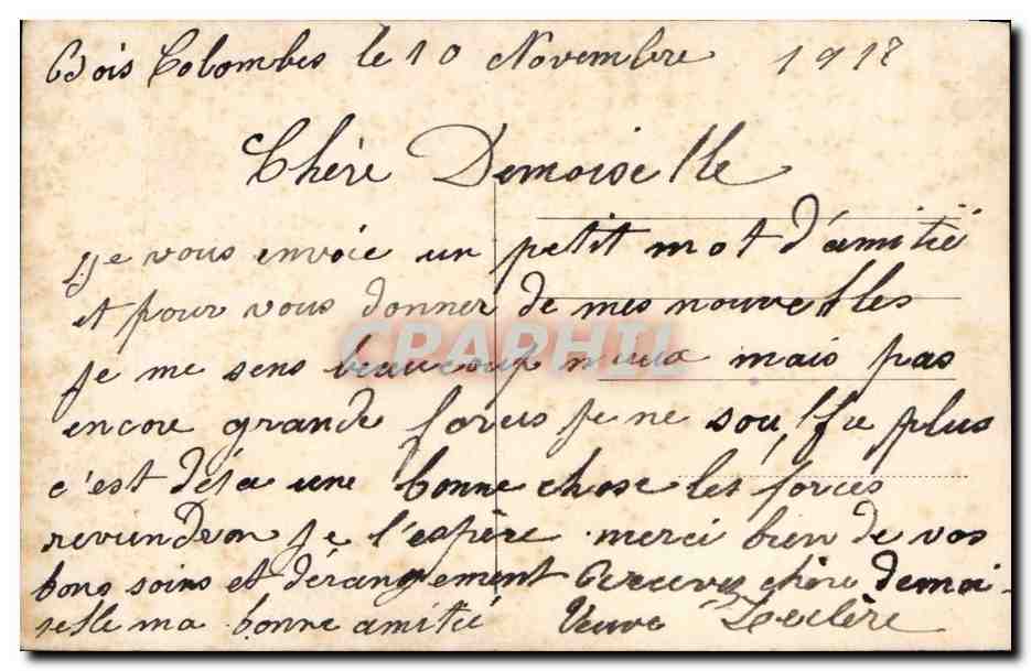 CPA Fantaisie Fleurs — Verso