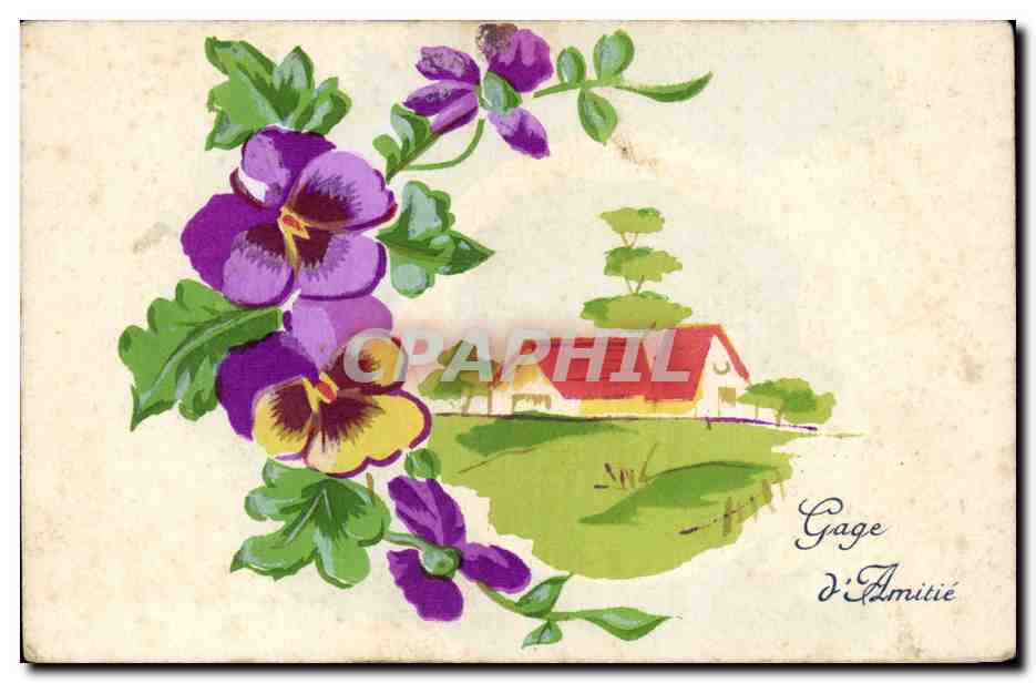 CPA Fantaisie Fleurs