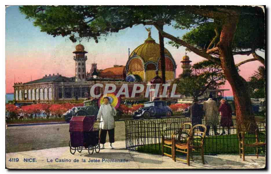 Nice CPA Le casino de la jetee promenade