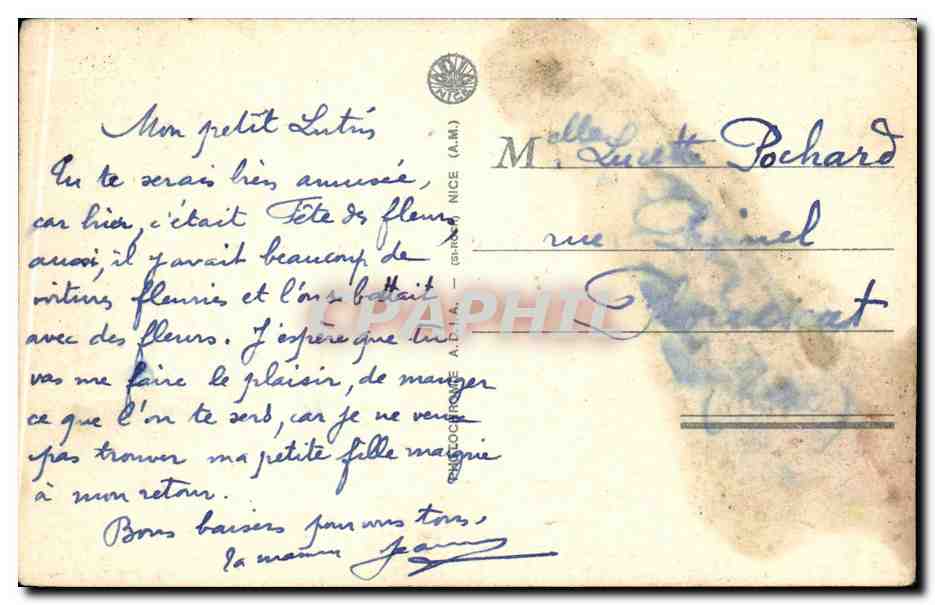 Nice CPA Le casino de la jetee promenade — Rückseite