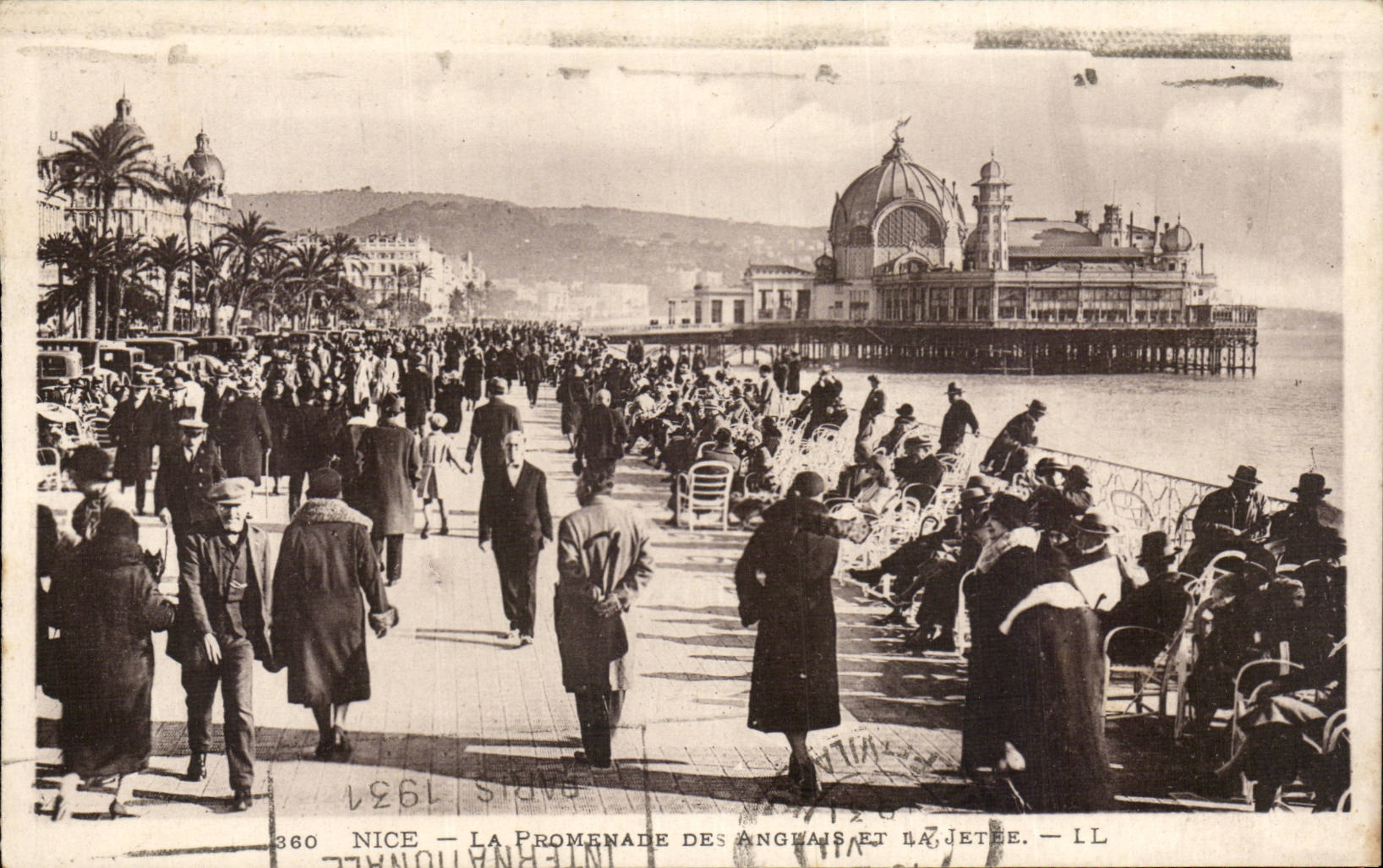 Cannes CPA Promenade des anglais et la jetee