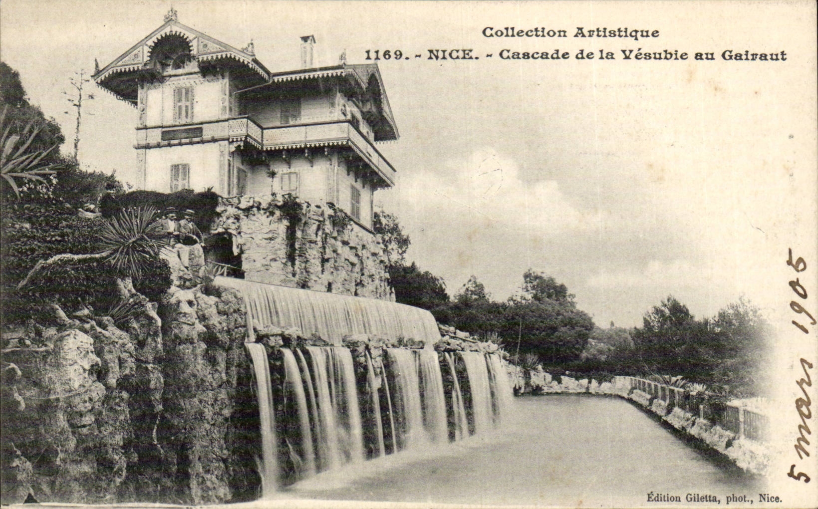 Nice CPA Cascade de la Vesubie au Gairaut