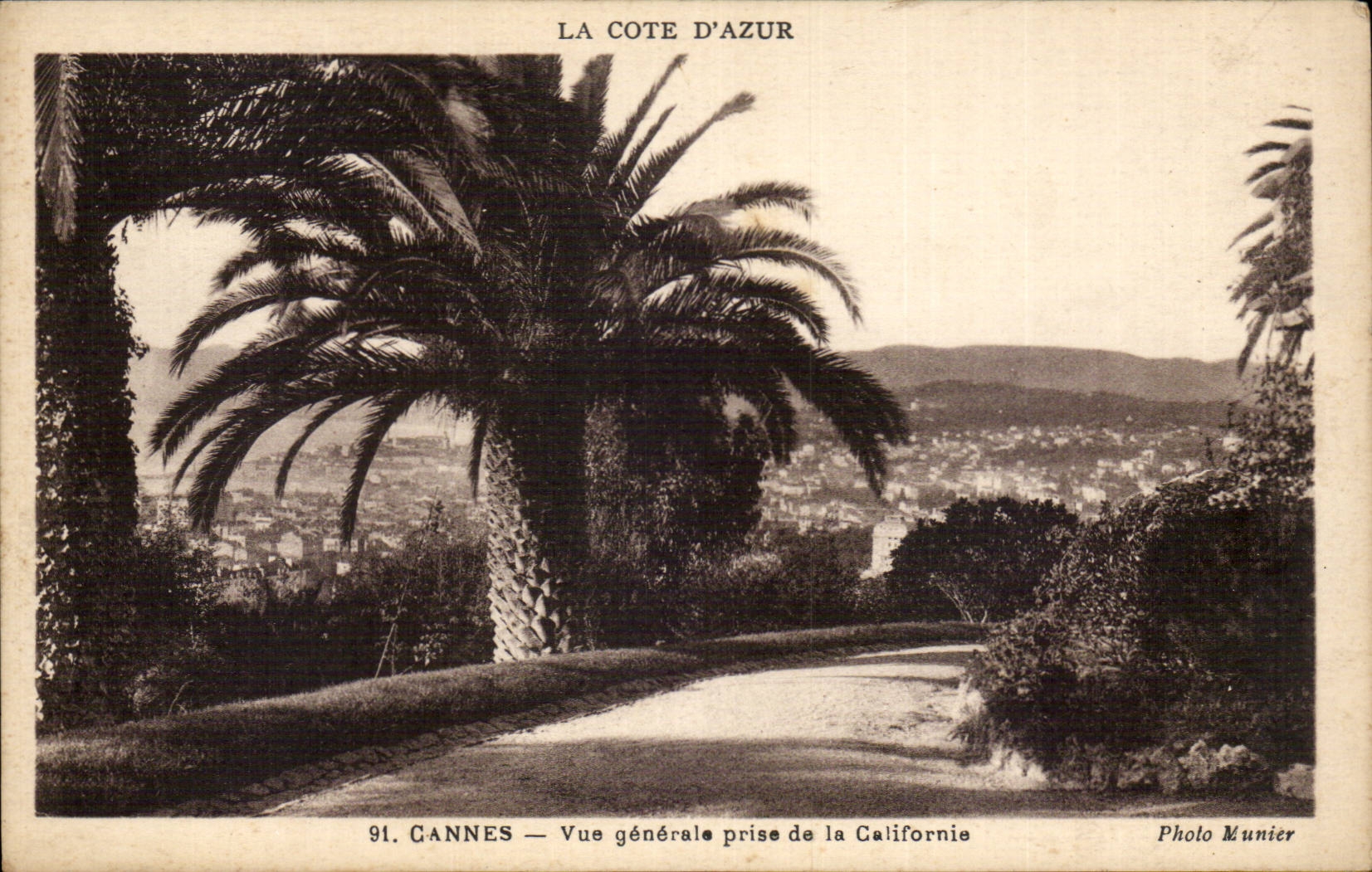 Cannes CPA Vue generale prise de la Californie