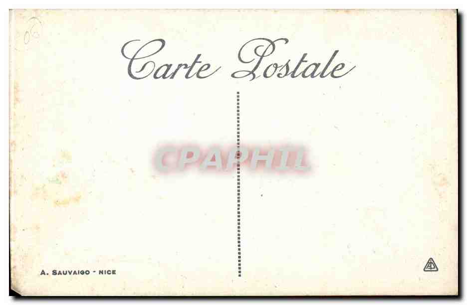 Cannes CPA Hotel Carlton et promenade de la croisette — Verso