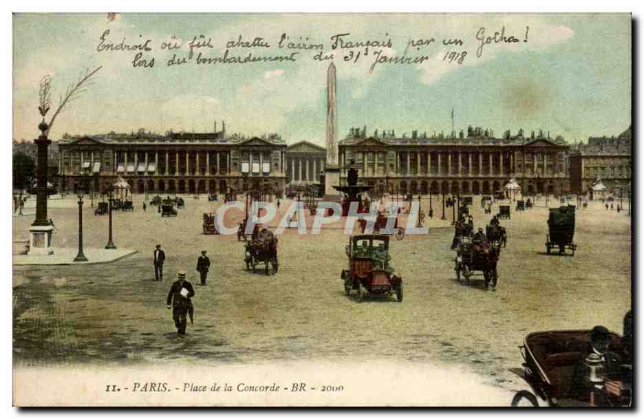 Paris CPA Place de la concorde