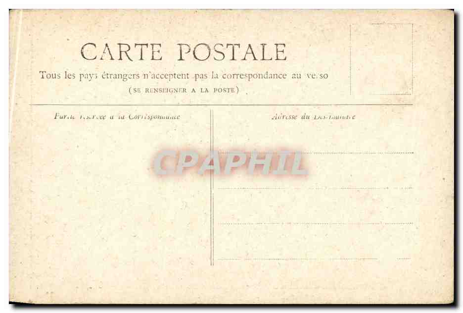 Paris CPA Horloge du palais de justice — Rückseite