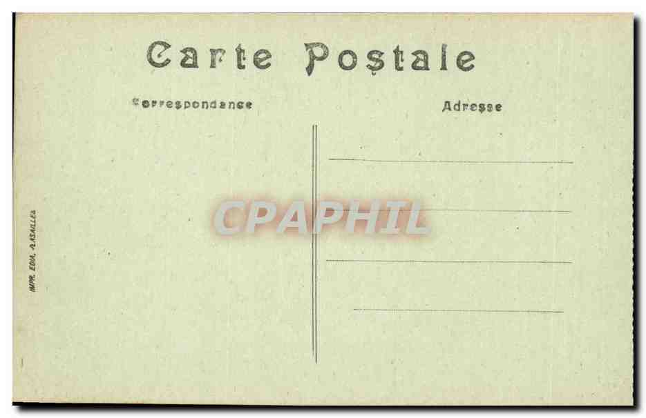 Paris CPA Hotel de ville — Rückseite