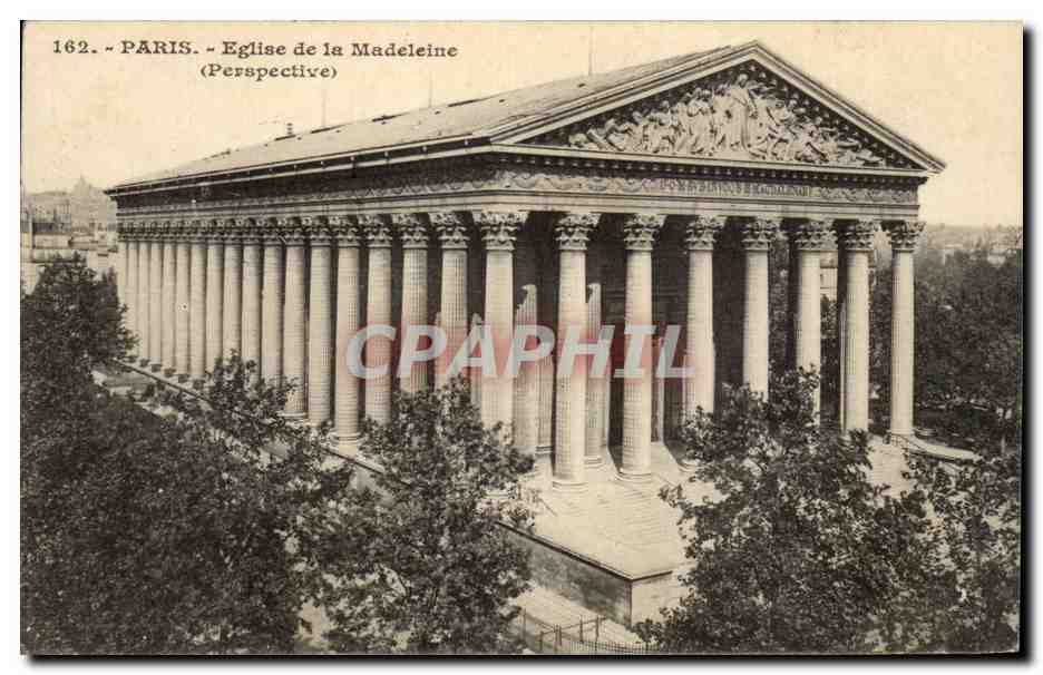 Paris CPA Eglise de la madeleine