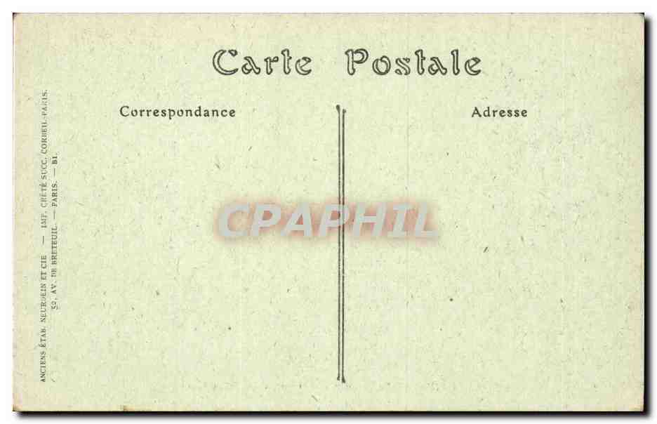 Paris CPA Square d'Anvers et SAcre coeur Montmartre — Rückseite