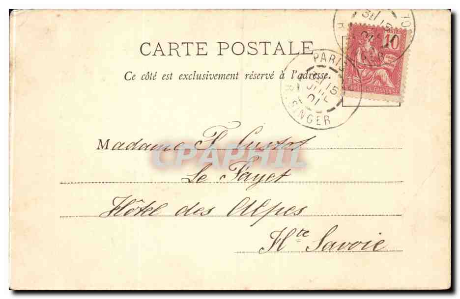 Paris CPA Notre DAme — Rückseite