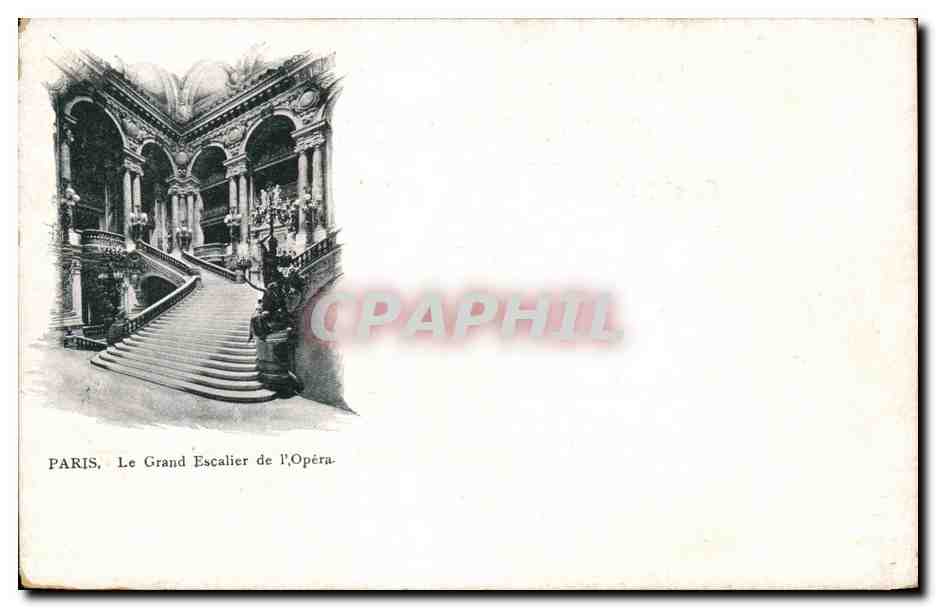 Paris CPA le grand escalier de l'opera