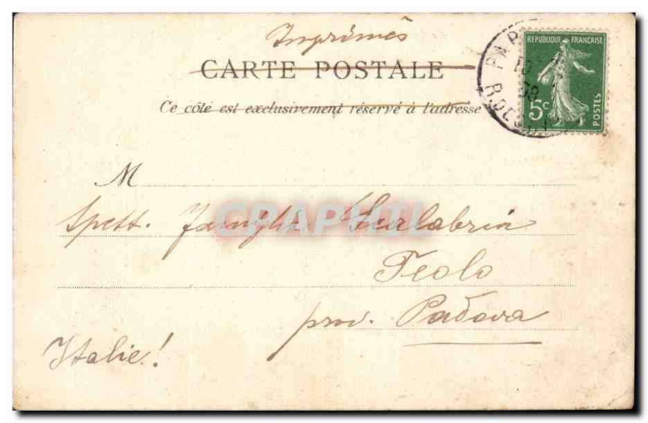 Paris CPA Theatre du Vaudeville — Verso