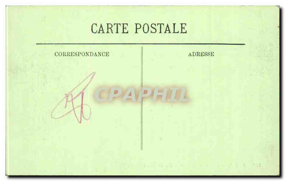 Paris CPA La rue de Rivoli et l'hotel de ville — Verso