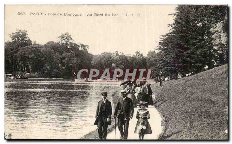 Paris CPA Bois de Boulogne Au bord du lac