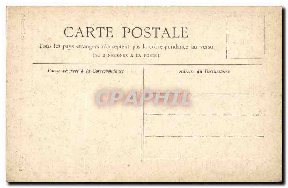Paris CPA Belvedere des Buttes Chaumont — Rückseite