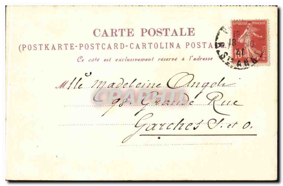 Paris CPA La rue des Nations — Rückseite