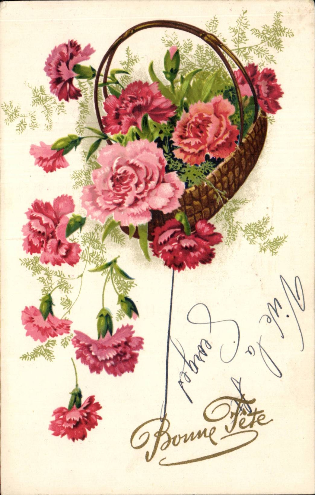 CPA Fantaisie Fleurs