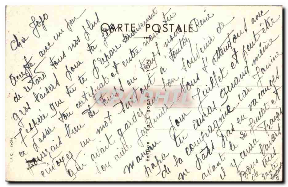CPA Fantaisie Fleurs — Verso
