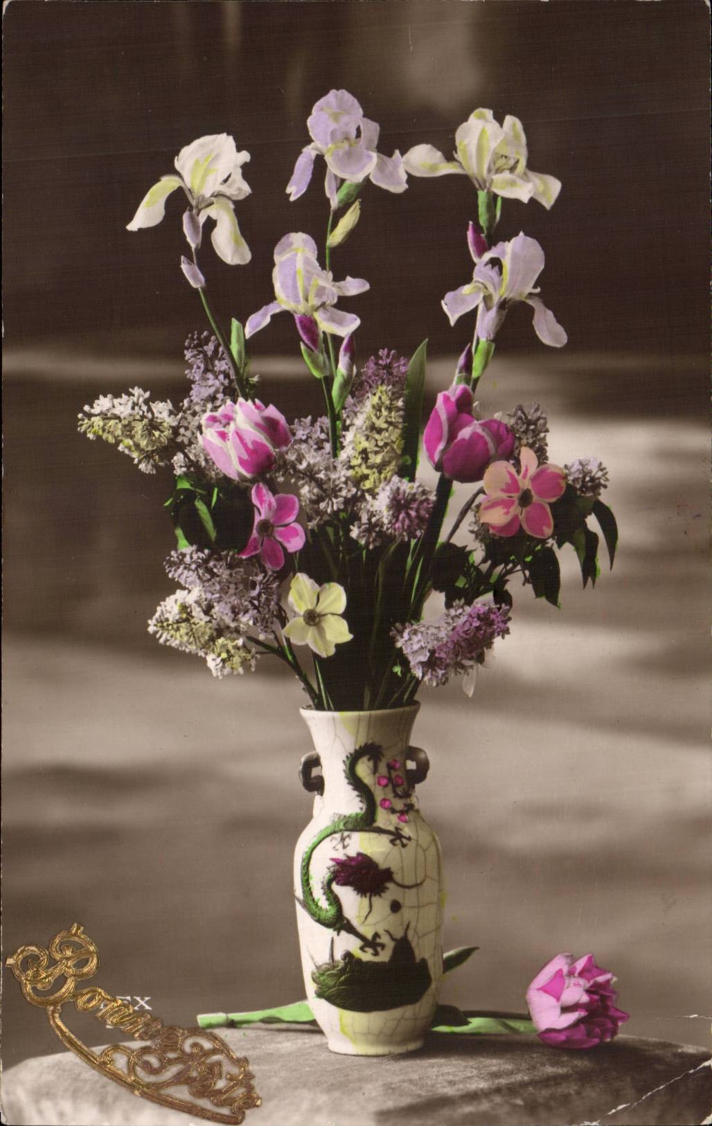 CPA Fantaisie Fleurs