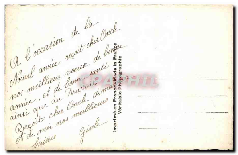 CPA Fantaisie Fleurs — Verso