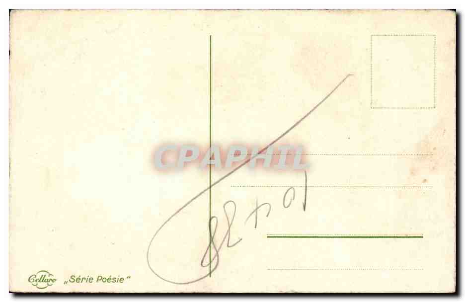 CPA Fantaisie Fleurs — Verso