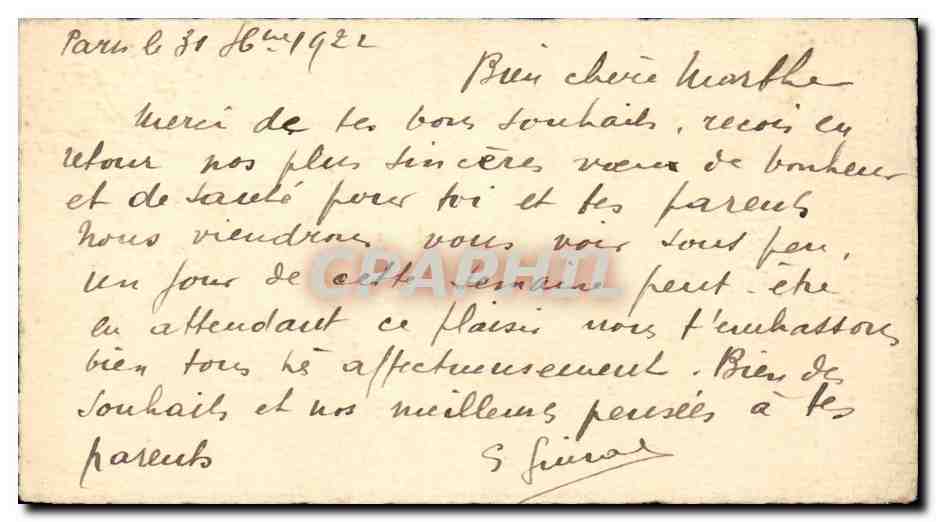 CPA Fantaisie Fleurs Bonne annee — Verso