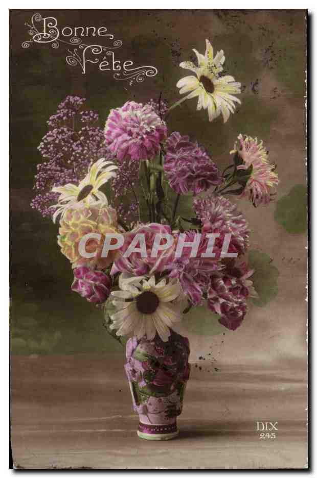CPA Fantaisie Fleurs 