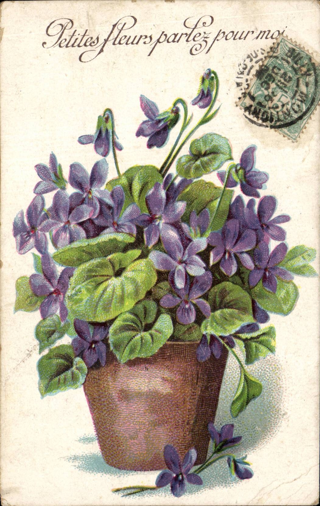 CPA Fantaisie Fleurs
