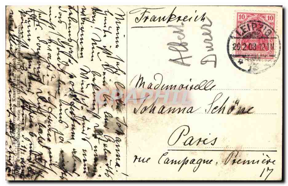 CPA Fantaisie Da¼rer Kaiser Maximilian I — Verso