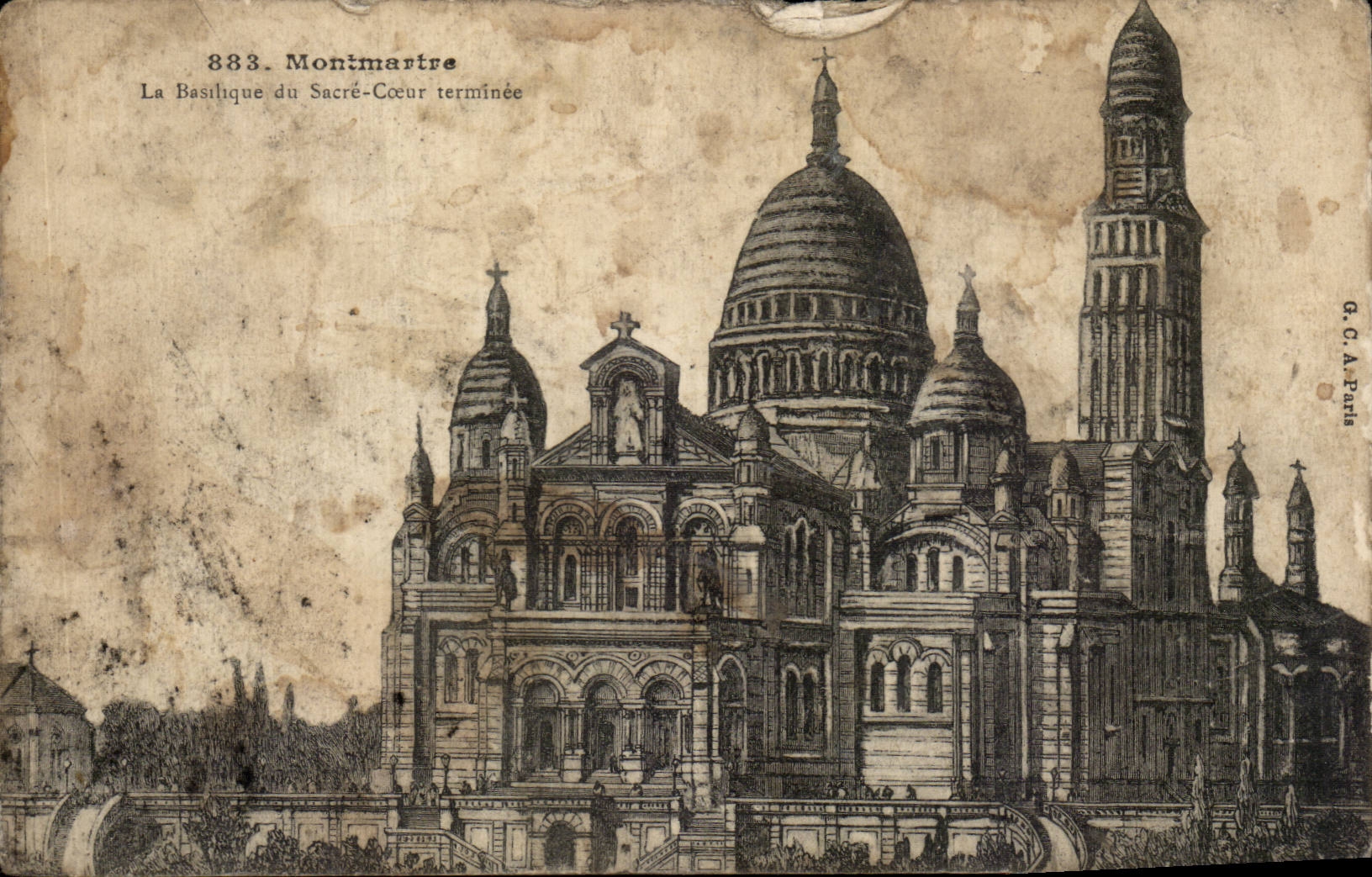 CPA Paris Sacre Coeur montmartre