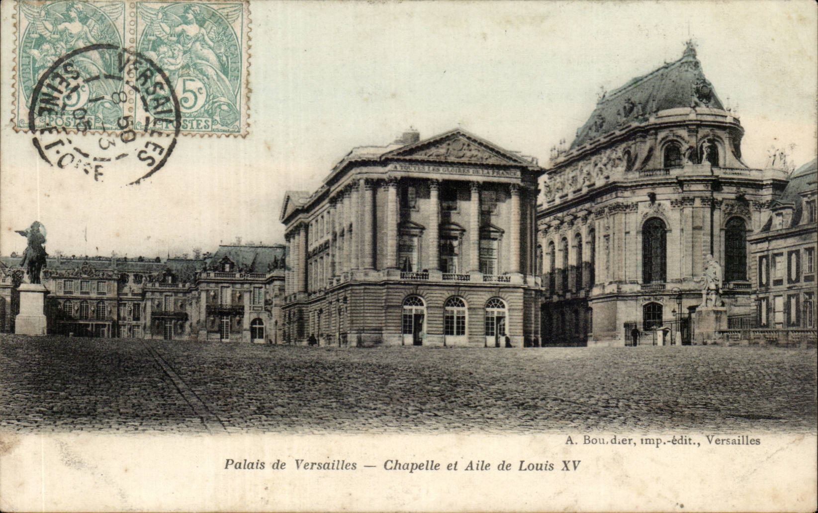 CPA Palais de VErsailles Chapelle et aile de Louis XV