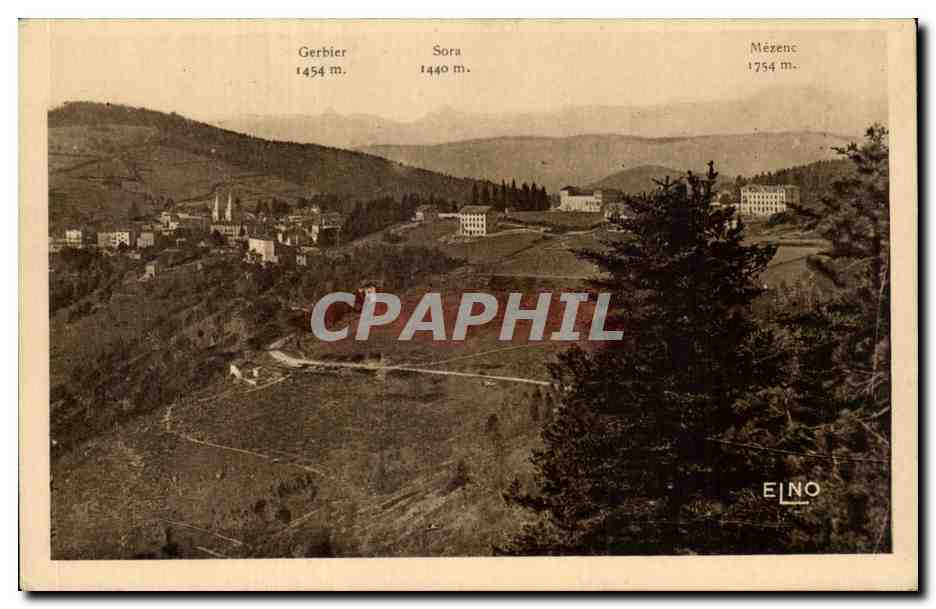 Vue panoramique des Cévennes — La Louvesc (Ardèche) — Édition d'Art Margretti-Brémond