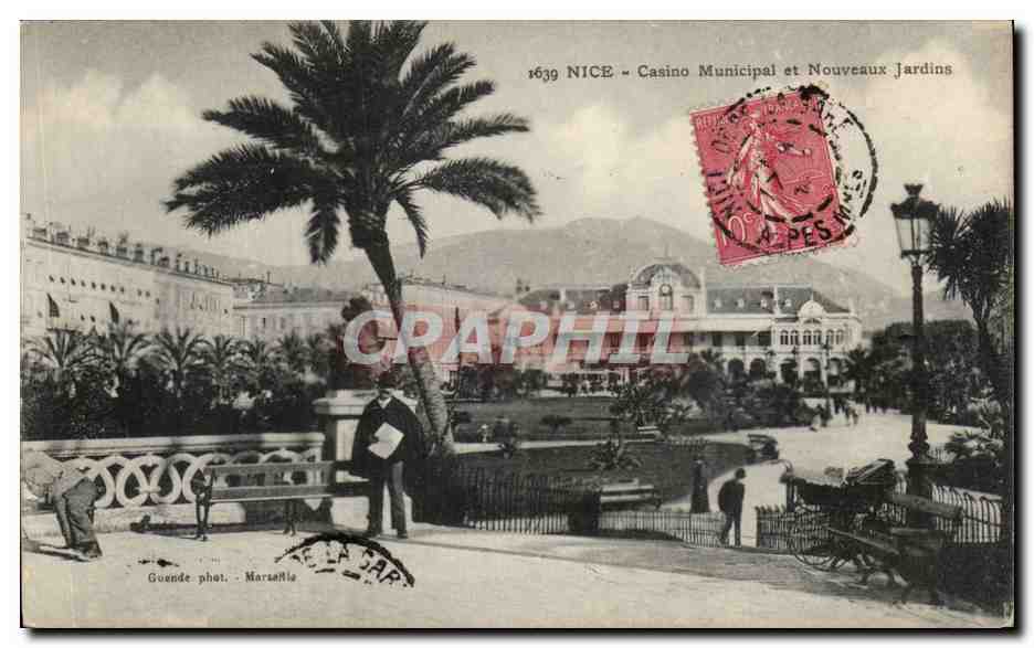 CPA Nice Casino municipal et nouveaux jardins
